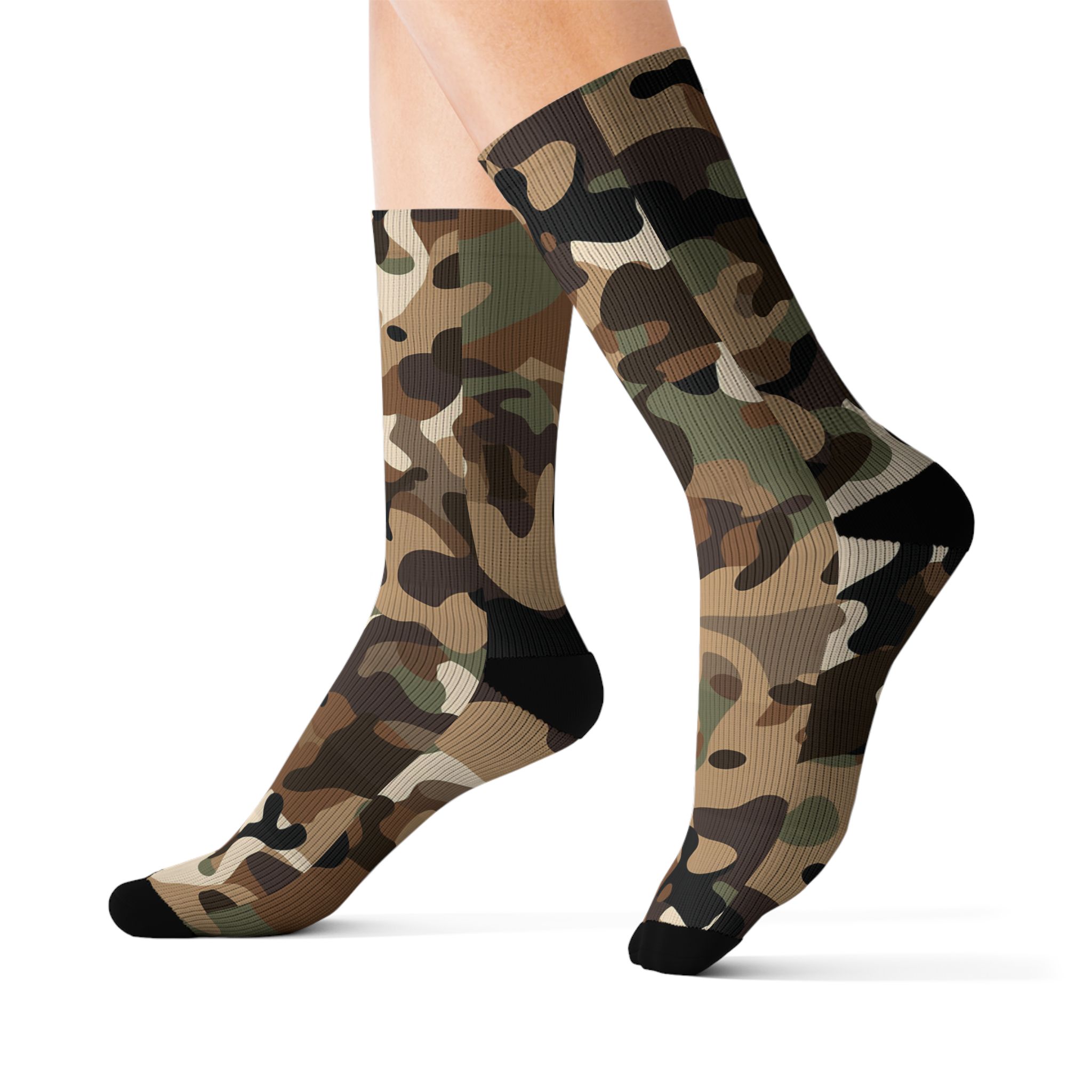 Camouflage Collection 002 - Personalized Sublimation Socks S-M-L - Görsel 10
