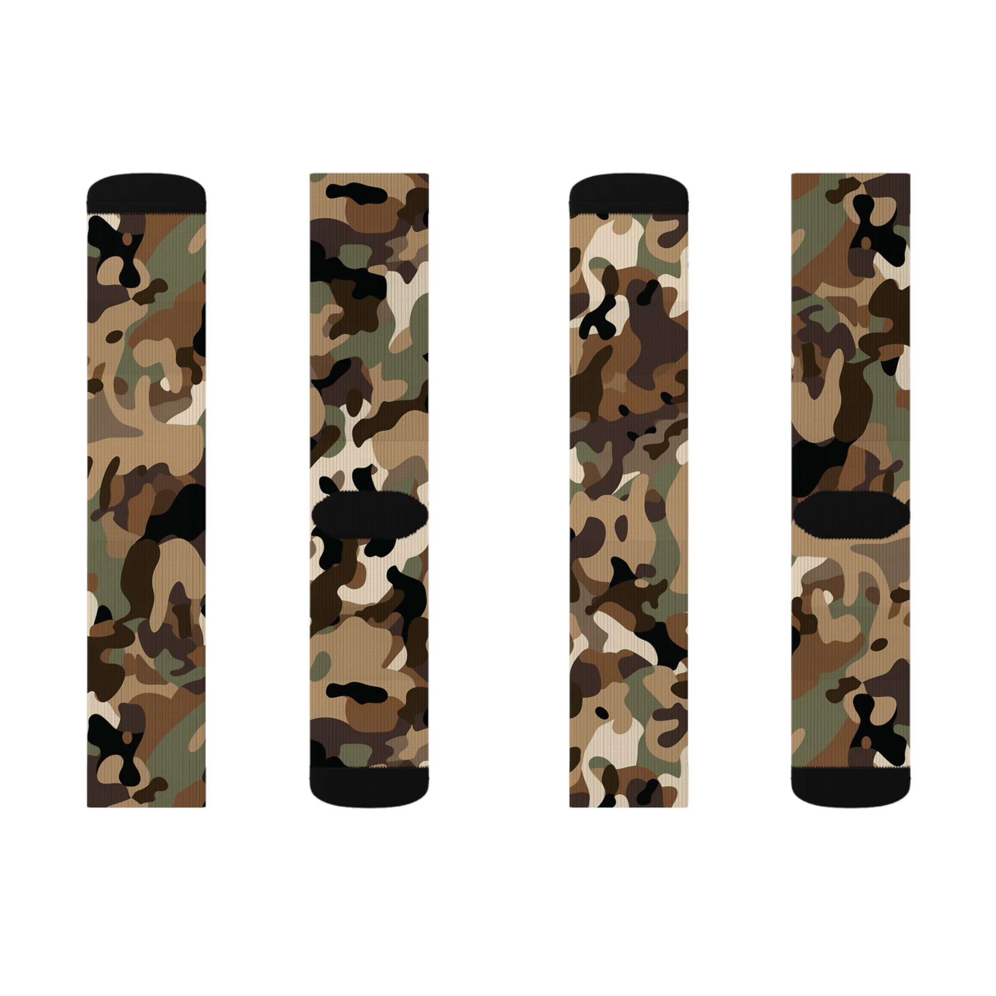 Camouflage Collection 002 - Personalized Sublimation Socks S-M-L - Görsel 2