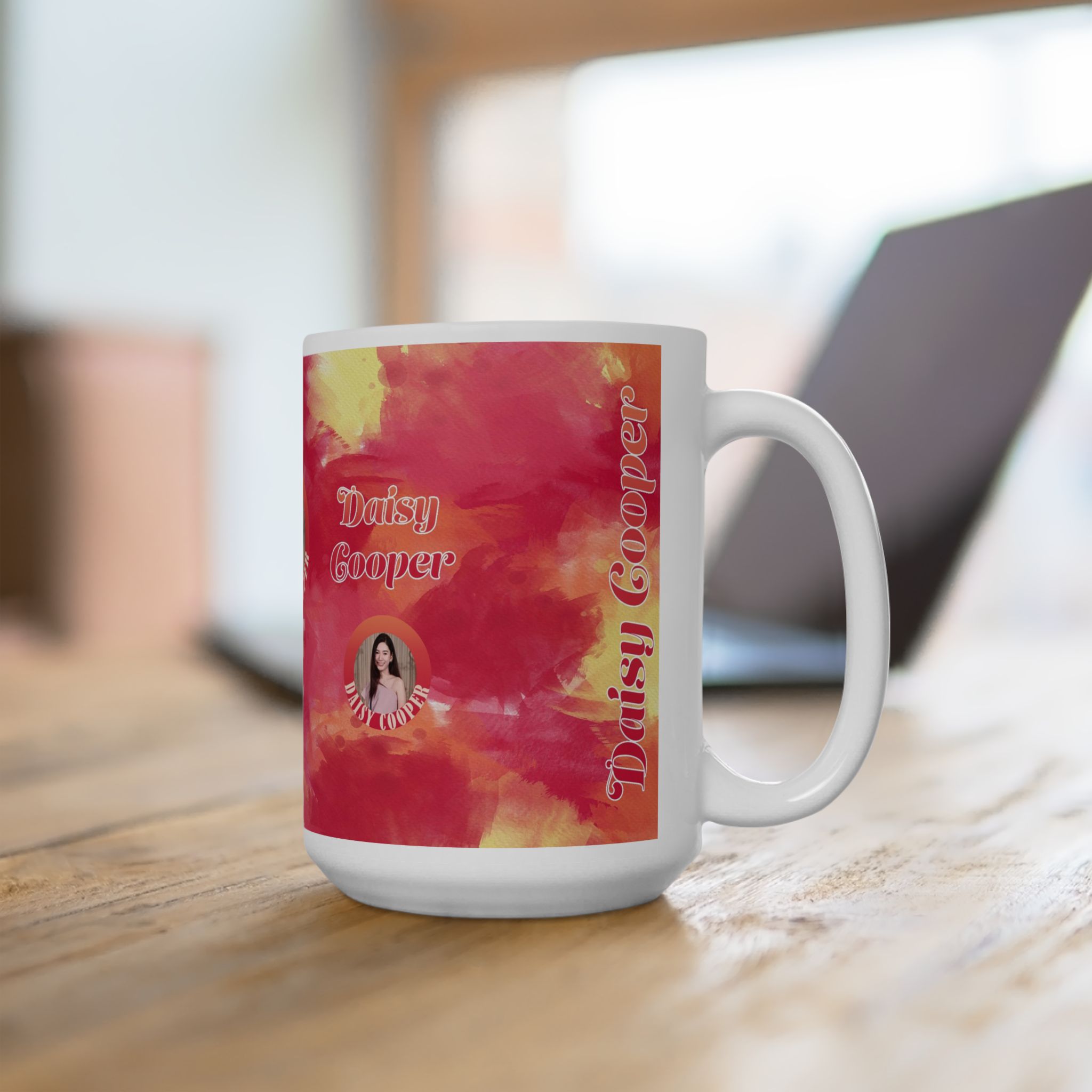 Watercolor Collection 31343 - Customizable Picture Pattern Ceramic Mug, (11oz, 15oz) - Görsel 11