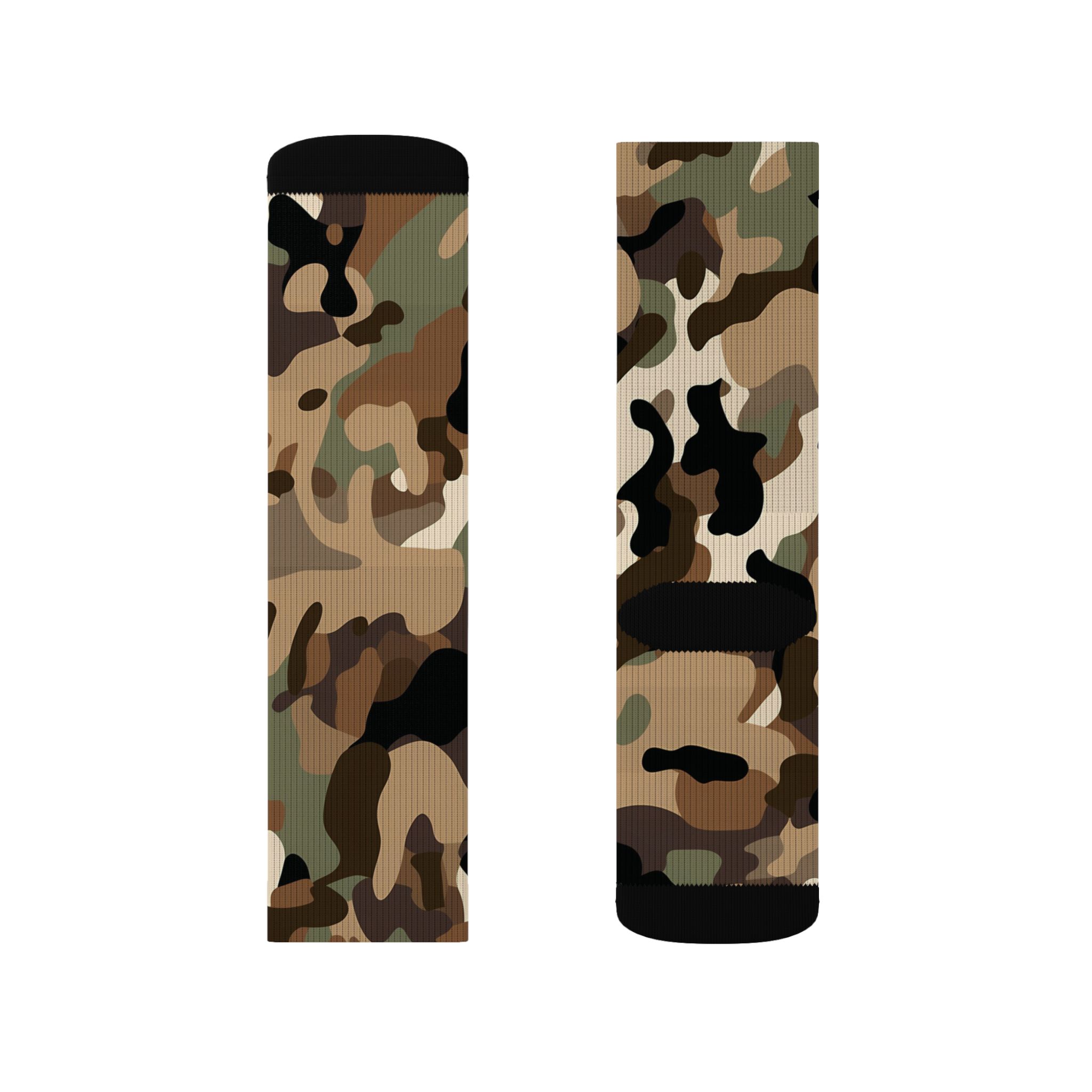 Camouflage Collection 002 - Personalized Sublimation Socks S-M-L - Görsel 12