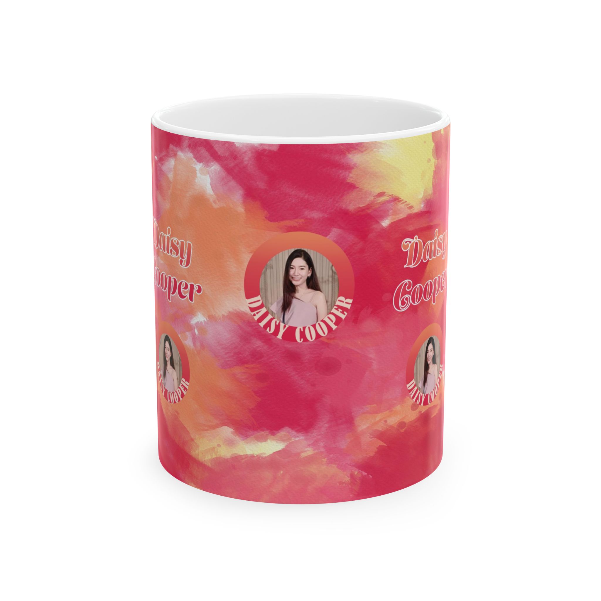 Watercolor Collection 31343 - Customizable Picture Pattern Ceramic Mug, (11oz, 15oz)