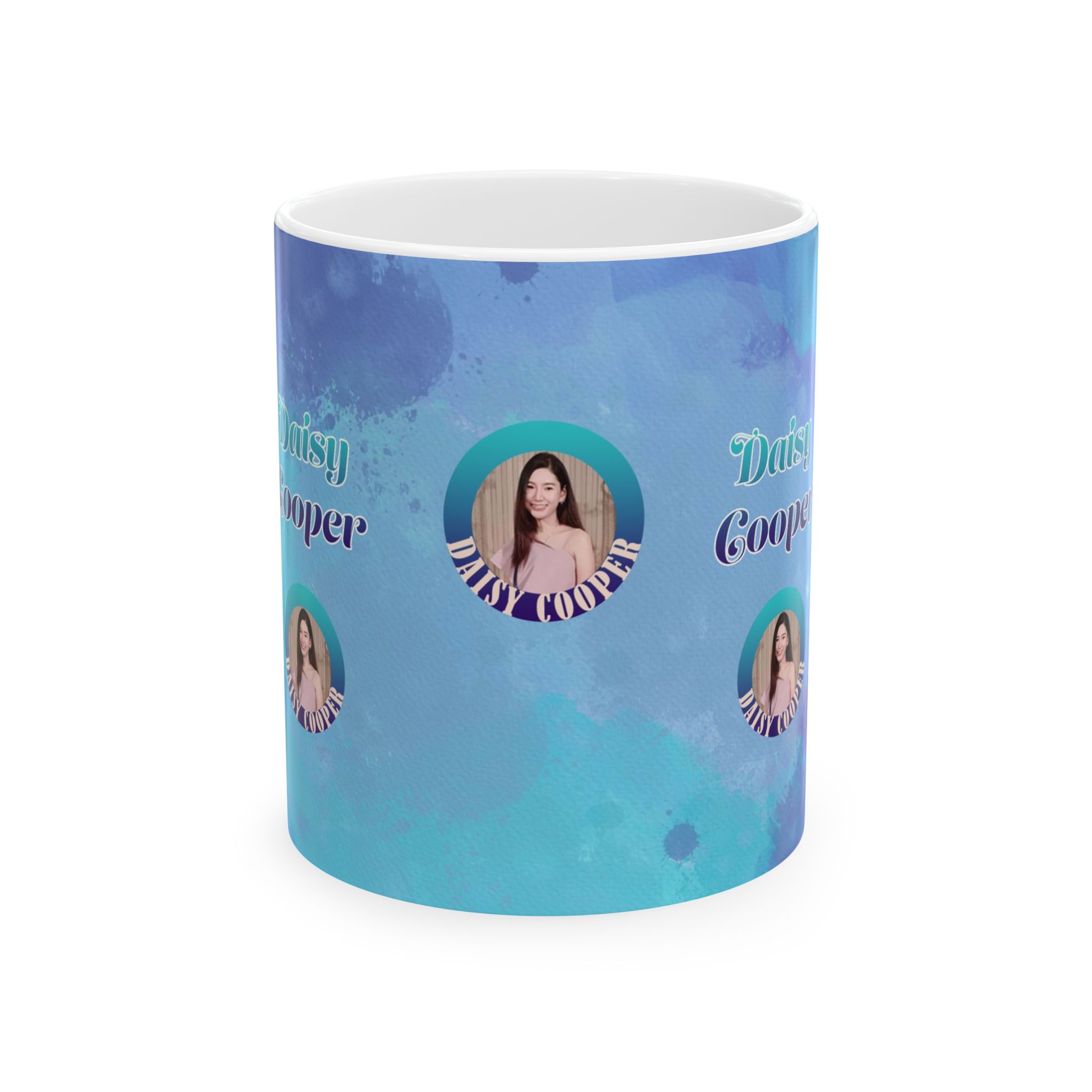 Watercolor Collection 22345 - Customizable Picture Pattern Ceramic Mug, (11oz, 15oz) - Görsel 2