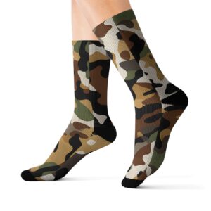 Camouflage Collection 006 - Personalized Sublimation Socks S-M-L