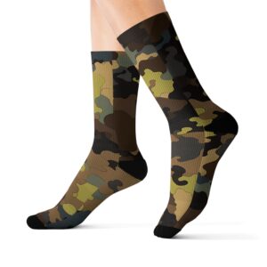 Camouflage Collection 008 - Personalized Sublimation Socks S-M-L