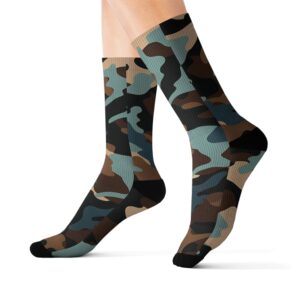 Camouflage Collection 007 - Personalized Sublimation Socks S-M-L