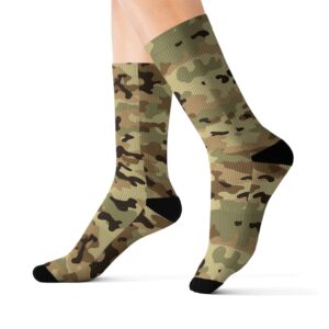 Camouflage Collection 014 - Personalized Sublimation Socks S-M-L