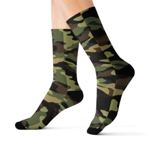 Camouflage Collection 009 - Personalized Sublimation Socks S-M-L
