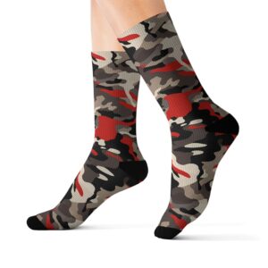 Camouflage Collection 015 - Personalized Sublimation Socks S-M-L