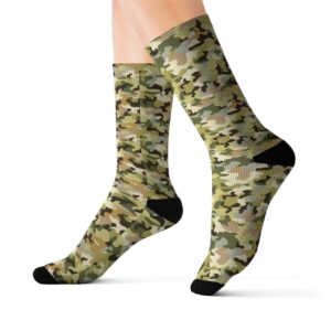 Camouflage Collection 016 - Personalized Sublimation Socks S-M-L