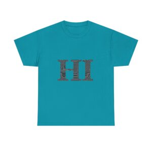 T-shirt - Line Waves - Unisex Heavy Cotton Tee - By Gildan 5000