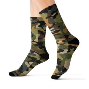 Camouflage Collection 004 - Personalized Sublimation Socks S-M-L