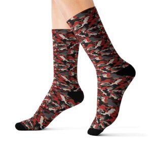 Camouflage Collection 022 - Personalized Sublimation Socks S-M-L