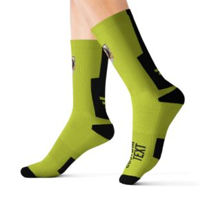 Personalized Sporty Patterned Sublimation Socks S-M-L