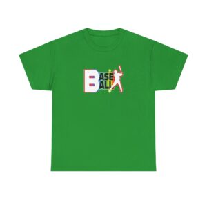 Baseball T-Shirt 3 (Colourful) - Unisex Heavy Cotton Tee - By Gildan 5000