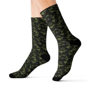 Camouflage Collection 042 - Personalized Sublimation Socks S-M-L - Stylish & Comfy for Everyday Wear
