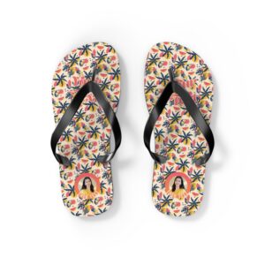 Summer Collection 003 - Flip Flops (S-M-L-XL) - Tropical Flip Flops with Summer Vibes, Perfect for Beach Days, Vacation, Pool Parties, and Floral Designs
