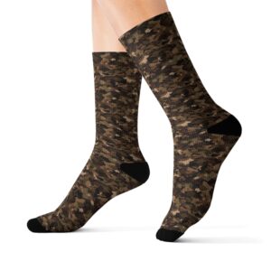 Camouflage Collection 050 - Personalized Sublimation Socks S-M-L - Stylish & Comfy for Everyday Wear