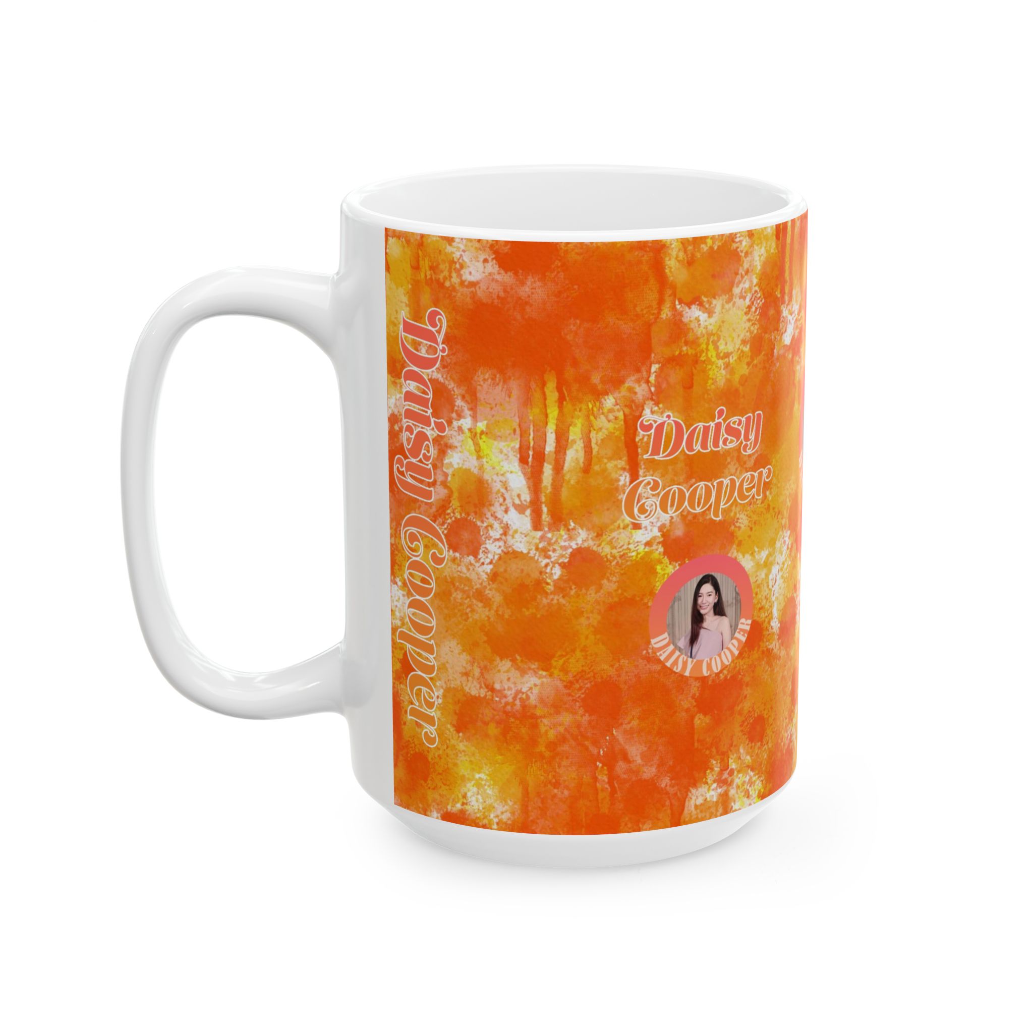 Watercolor Collection 13966 - Customizable Picture Pattern Ceramic Mug, (11oz, 15oz) - Görsel 9