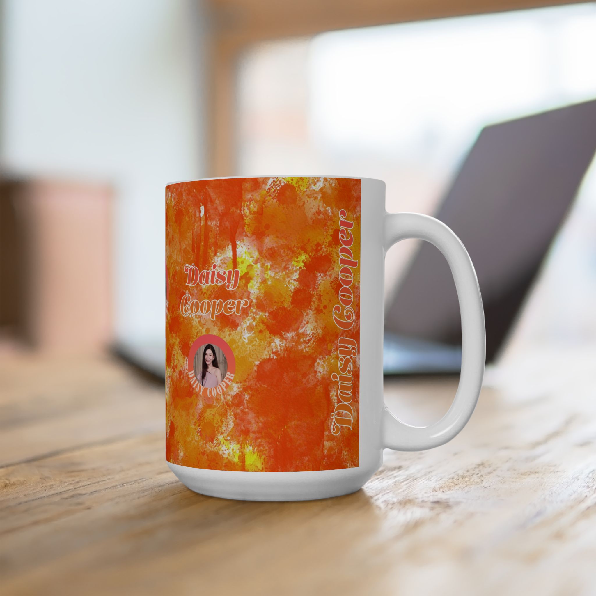 Watercolor Collection 13966 - Customizable Picture Pattern Ceramic Mug, (11oz, 15oz) - Görsel 11