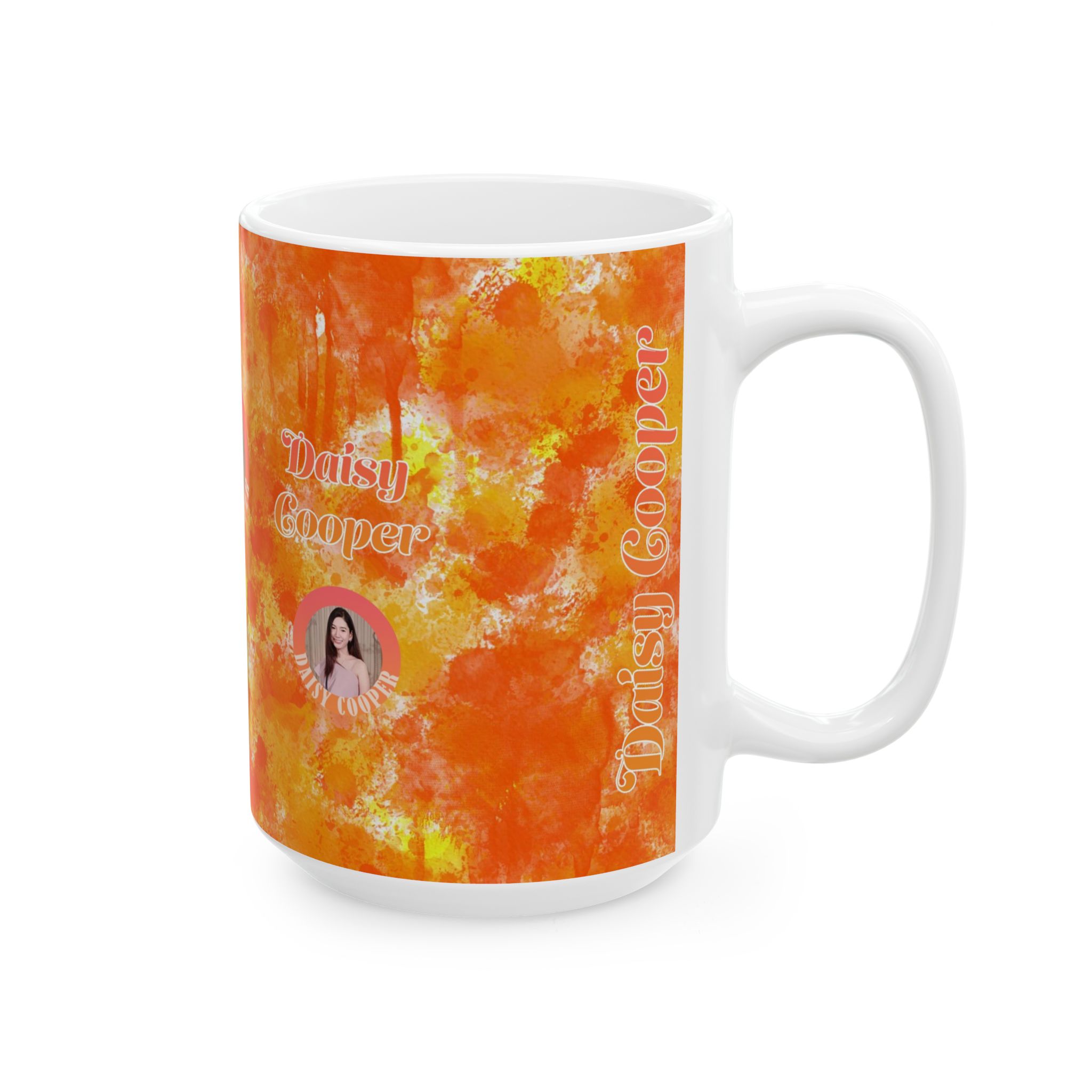 Watercolor Collection 13966 - Customizable Picture Pattern Ceramic Mug, (11oz, 15oz) - Görsel 10