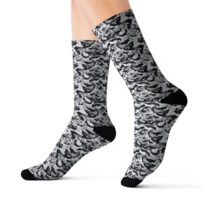 Camouflage Collection 041 - Personalized Sublimation Socks S-M-L - Stylish & Comfy for Everyday Wear
