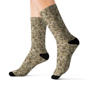 Camouflage Collection 029 - Personalized Sublimation Socks S-M-L - Stylish & Comfy for Everyday Wear