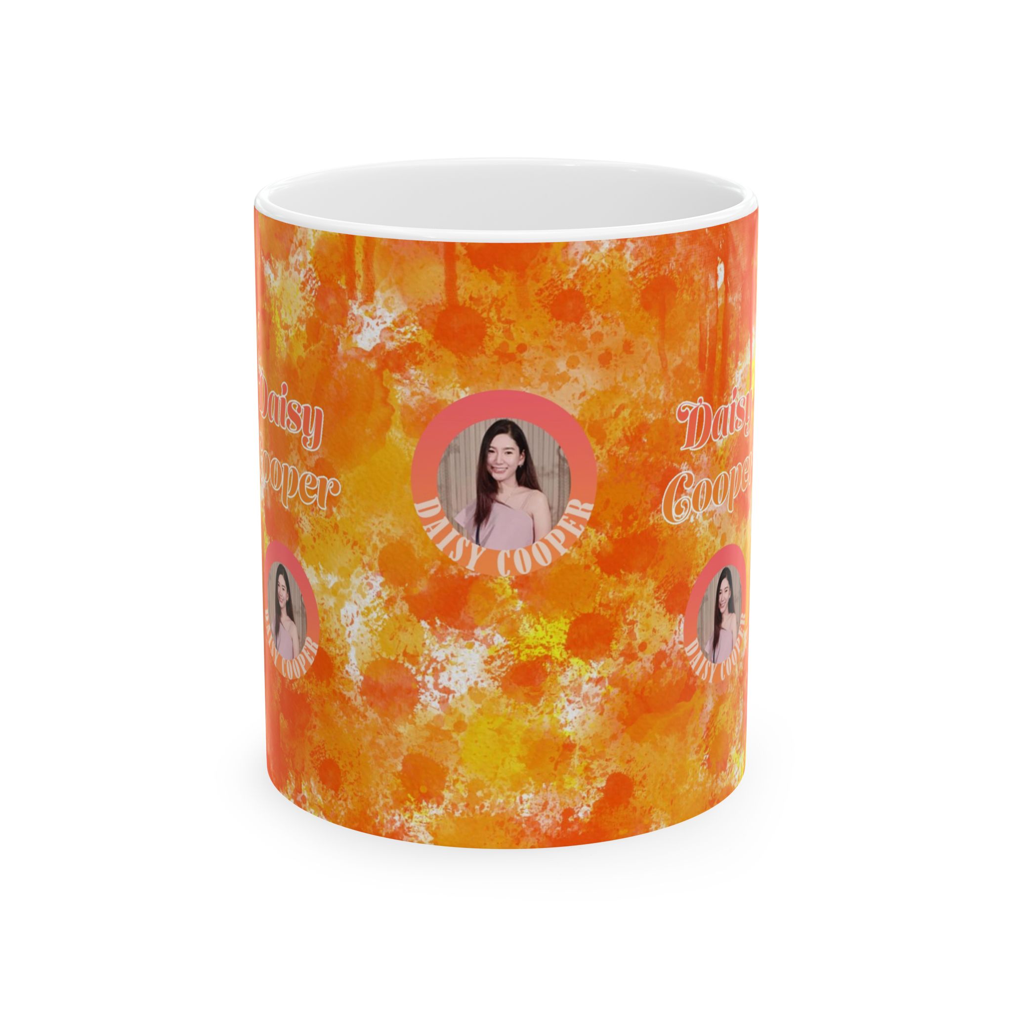 Watercolor Collection 13966 - Customizable Picture Pattern Ceramic Mug, (11oz, 15oz) - Görsel 2