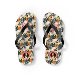 Summer Collection 002 - Flip Flops (S-M-L-XL) - Tropical Flip Flops with Summer Vibes, Perfect for Beach Days, Vacation, Pool Parties, and Floral Designs