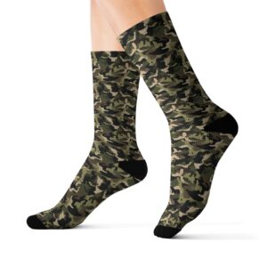 Camouflage Collection 045 - Personalized Sublimation Socks S-M-L - Stylish & Comfy for Everyday Wear