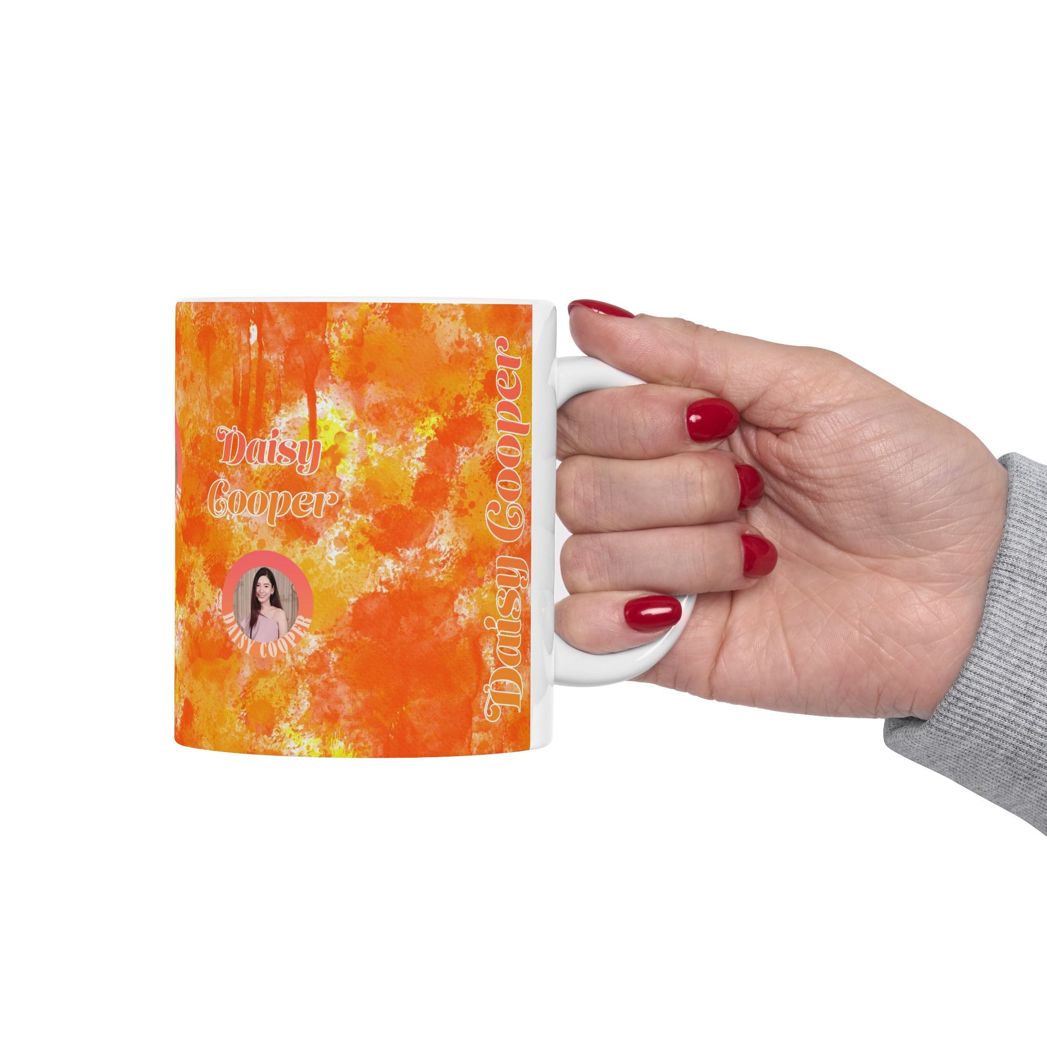Watercolor Collection 13966 - Customizable Picture Pattern Ceramic Mug, (11oz, 15oz) - Görsel 7