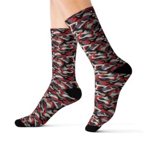 Camouflage Collection 036 - Personalized Sublimation Socks S-M-L - Stylish & Comfy for Everyday Wear