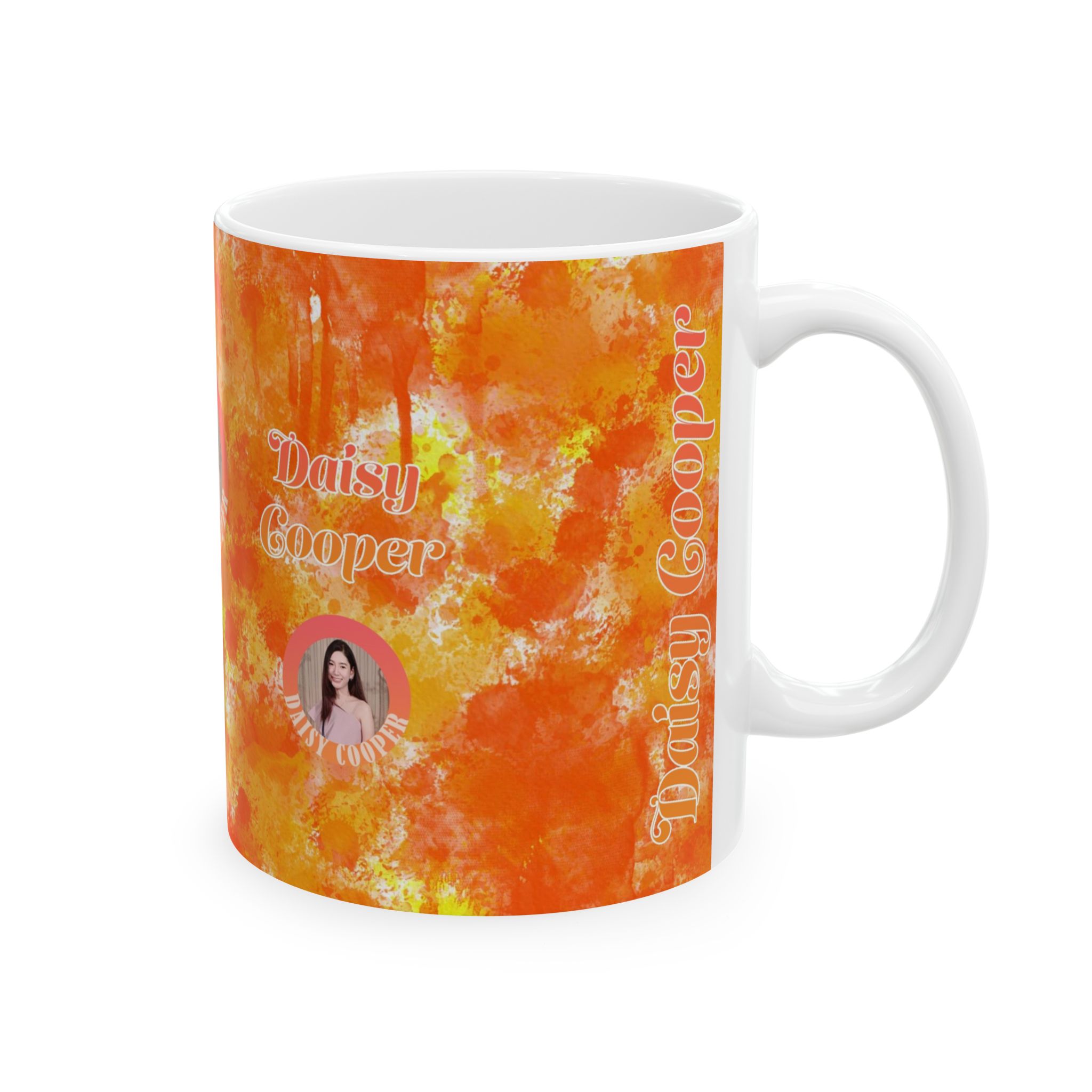 Watercolor Collection 13966 - Customizable Picture Pattern Ceramic Mug, (11oz, 15oz) - Görsel 4