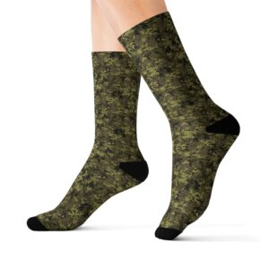 Camouflage Collection 049 - Personalized Sublimation Socks S-M-L - Stylish & Comfy for Everyday Wear