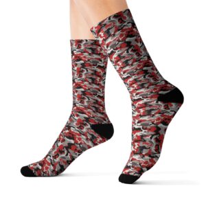 Camouflage Collection 033 - Personalized Sublimation Socks S-M-L - Stylish & Comfy for Everyday Wear