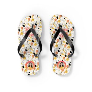 Summer Collection 004 - Flip Flops (S-M-L-XL) - Tropical Flip Flops with Summer Vibes, Perfect for Beach Days, Vacation, Pool Parties, and Floral Designs