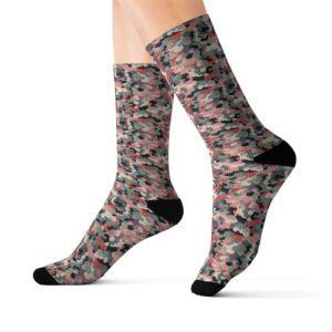 Camouflage Collection 037 - Personalized Sublimation Socks S-M-L - Stylish & Comfy for Everyday Wear