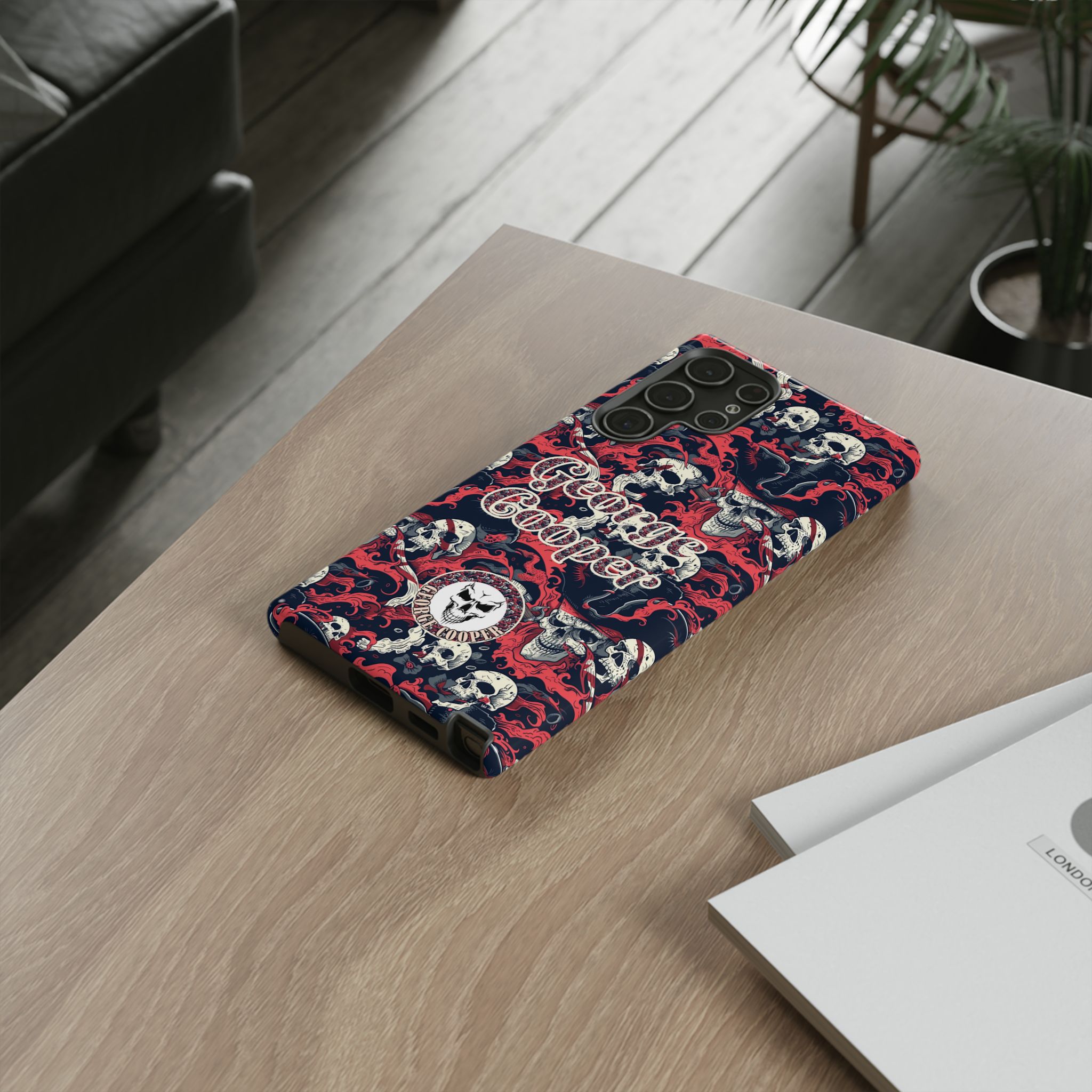 Pirate Collection 001 - Customizable Picture Pattern Tough Cases - iPhone - Samsung Galaxy - Google Pixel - Pirate-Themed Phone Case with Skull and Crossbones Design - Görsel 19