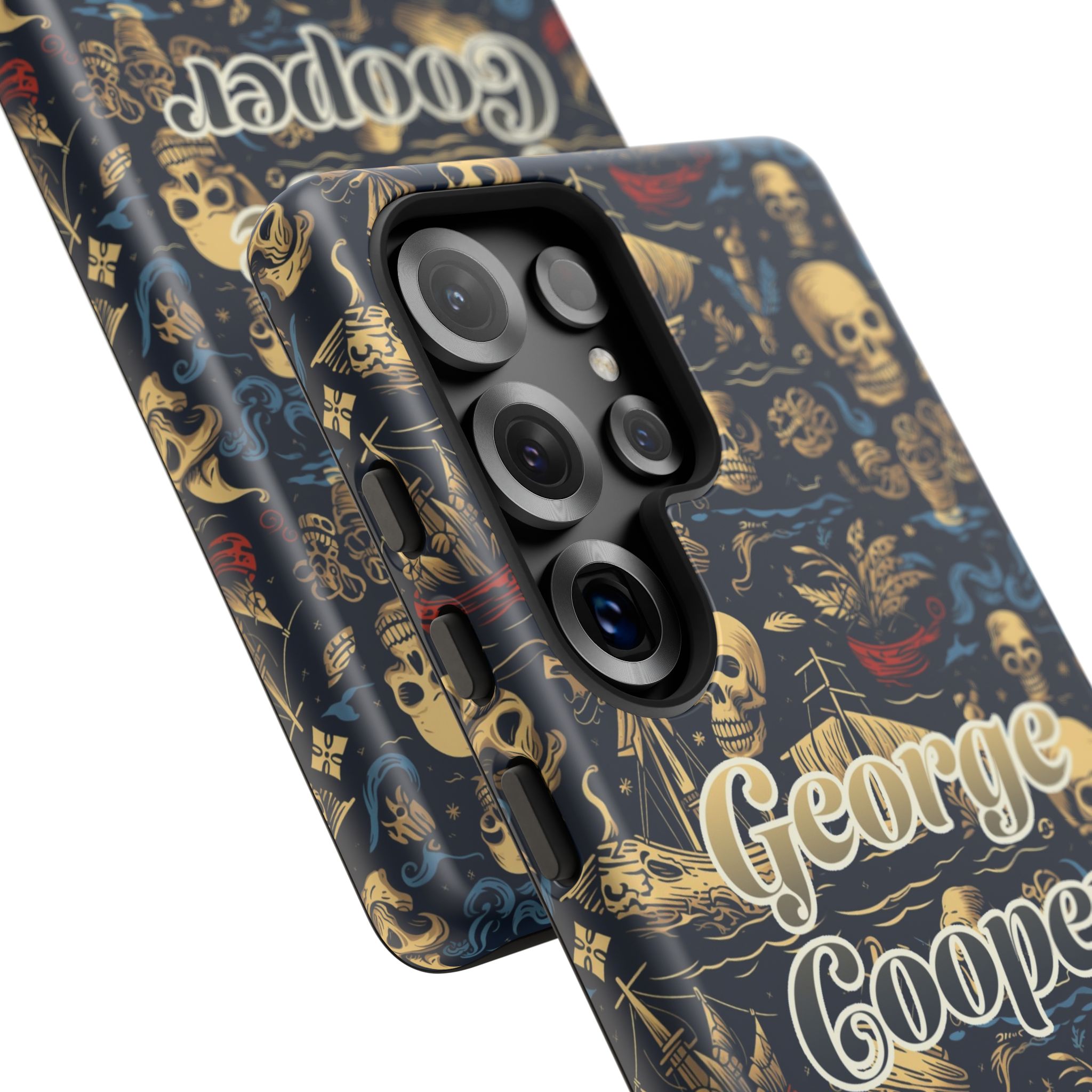 Pirate Collection 002 - Customizable Picture Pattern Tough Cases - iPhone - Samsung Galaxy - Google Pixel - Pirate-Themed Phone Case with Skull and Crossbones Design - Görsel 54