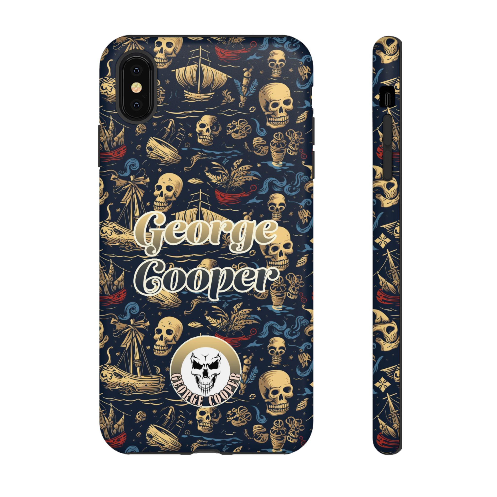 Pirate Collection 002 - Customizable Picture Pattern Tough Cases - iPhone - Samsung Galaxy - Google Pixel - Pirate-Themed Phone Case with Skull and Crossbones Design - Görsel 9