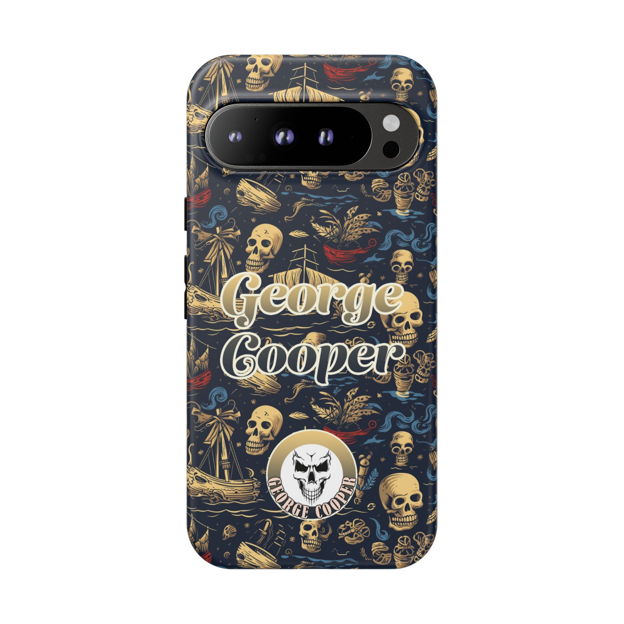 Pirate Collection 002 - Customizable Picture Pattern Tough Cases - iPhone - Samsung Galaxy - Google Pixel - Pirate-Themed Phone Case with Skull and Crossbones Design - Görsel 50