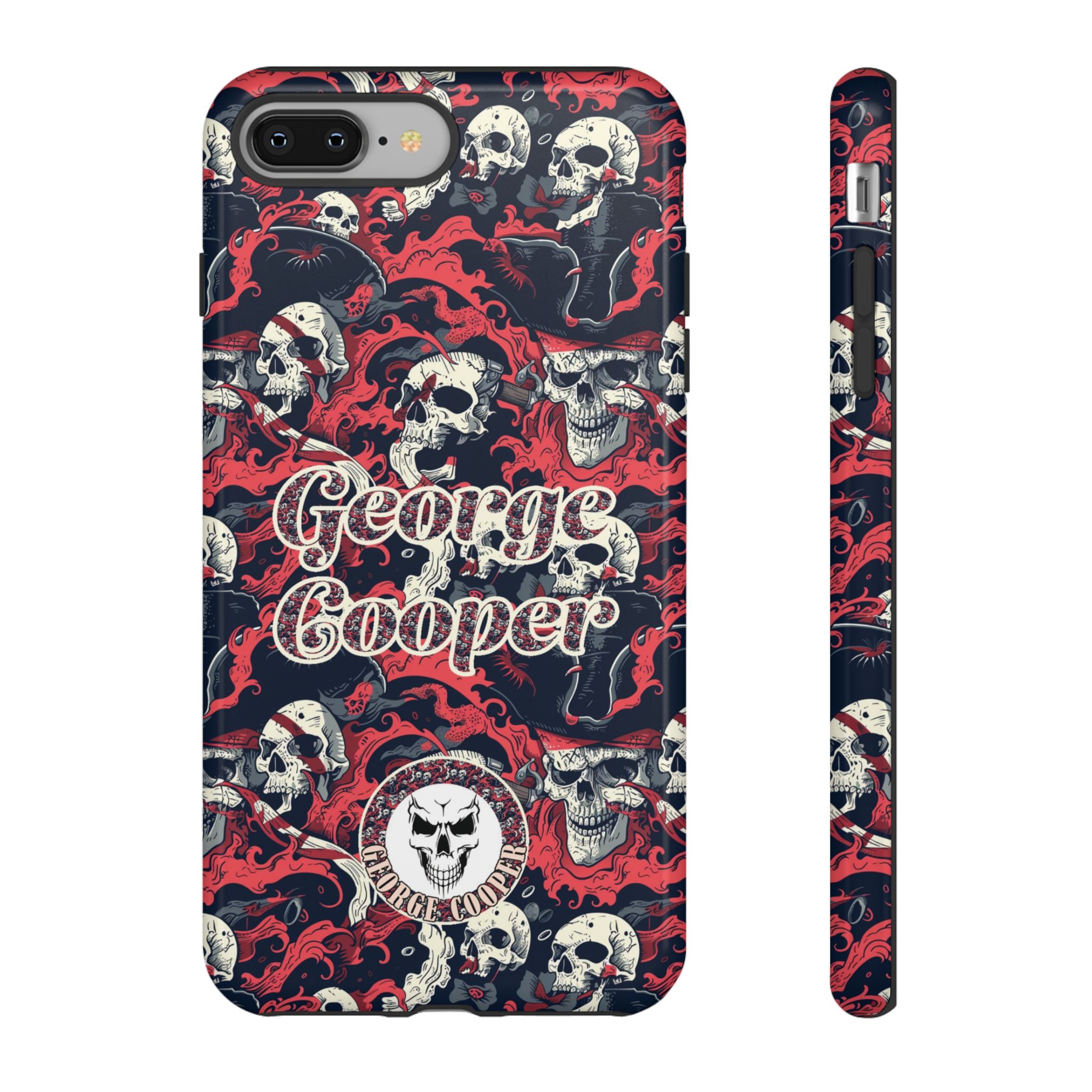 Pirate Collection 001 - Customizable Picture Pattern Tough Cases - iPhone - Samsung Galaxy - Google Pixel - Pirate-Themed Phone Case with Skull and Crossbones Design - Görsel 2