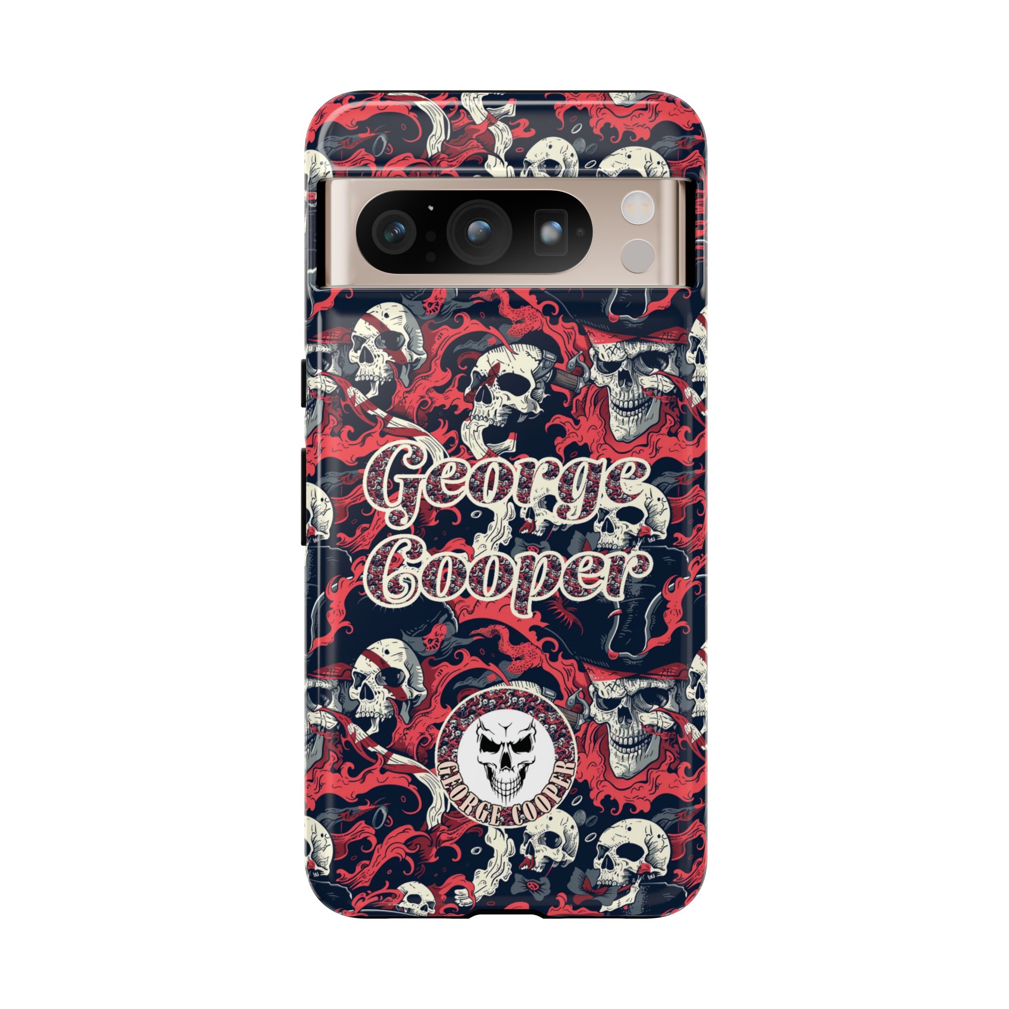 Pirate Collection 001 - Customizable Picture Pattern Tough Cases - iPhone - Samsung Galaxy - Google Pixel - Pirate-Themed Phone Case with Skull and Crossbones Design - Görsel 45