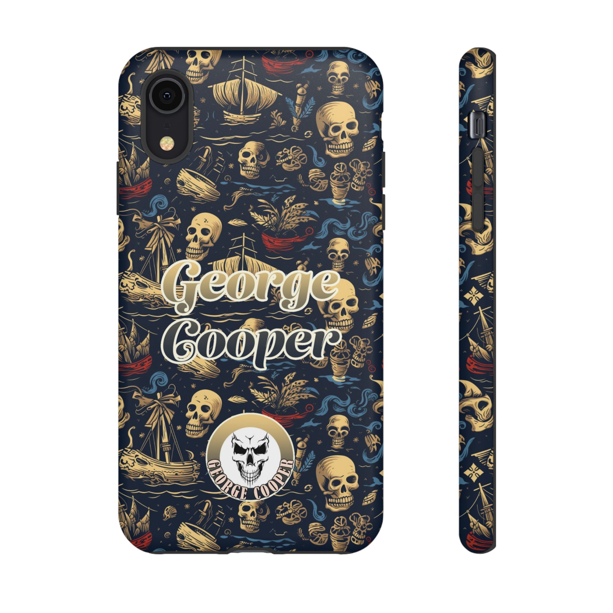 Pirate Collection 002 - Customizable Picture Pattern Tough Cases - iPhone - Samsung Galaxy - Google Pixel - Pirate-Themed Phone Case with Skull and Crossbones Design - Görsel 7