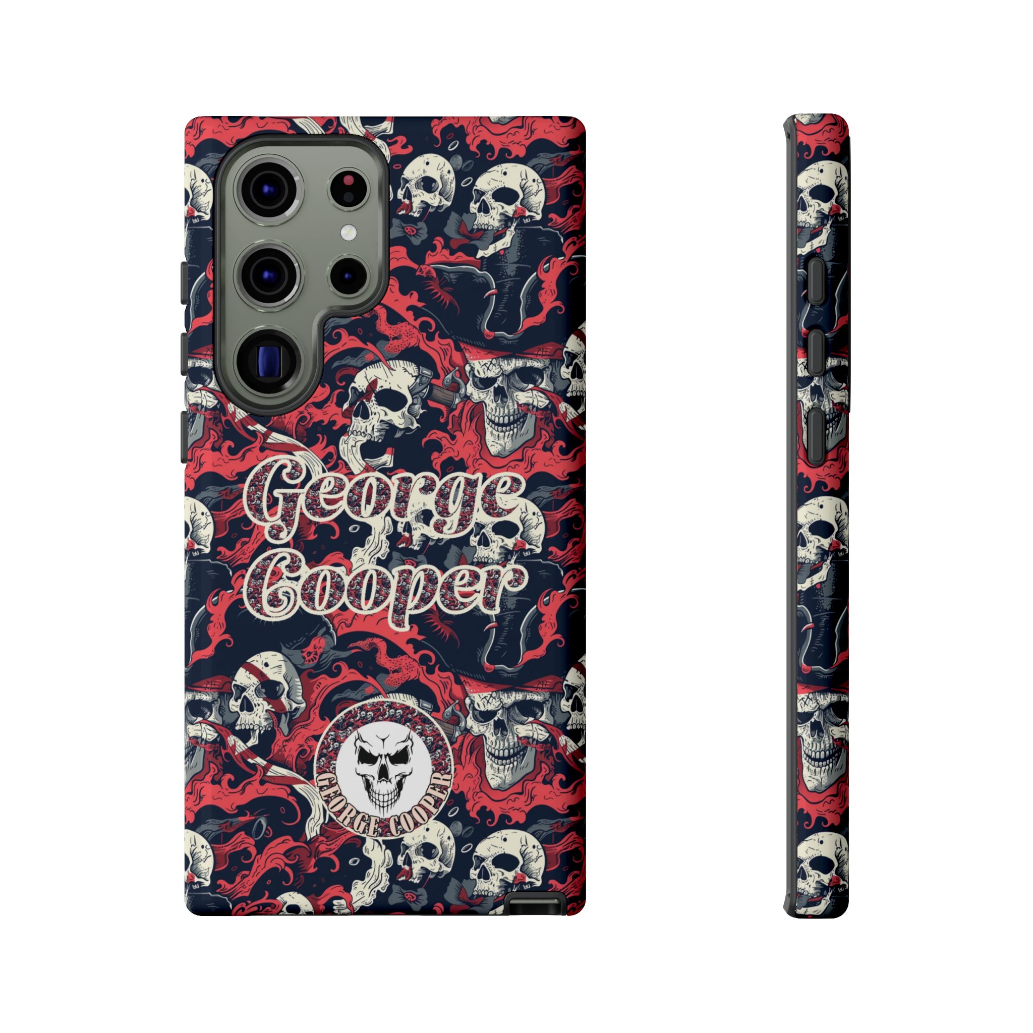 Pirate Collection 001 - Customizable Picture Pattern Tough Cases - iPhone - Samsung Galaxy - Google Pixel - Pirate-Themed Phone Case with Skull and Crossbones Design - Görsel 25