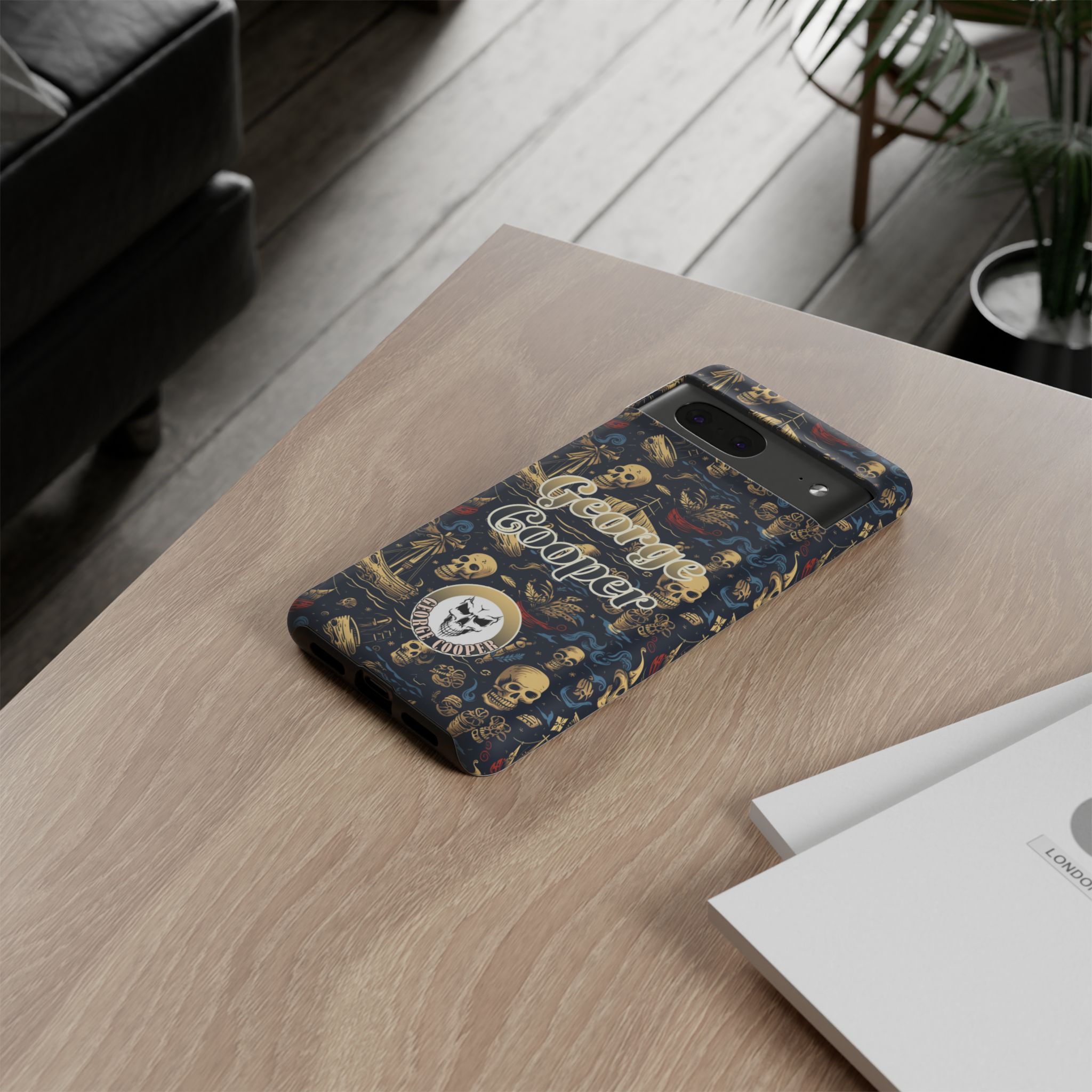 Pirate Collection 002 - Customizable Picture Pattern Tough Cases - iPhone - Samsung Galaxy - Google Pixel - Pirate-Themed Phone Case with Skull and Crossbones Design - Görsel 33