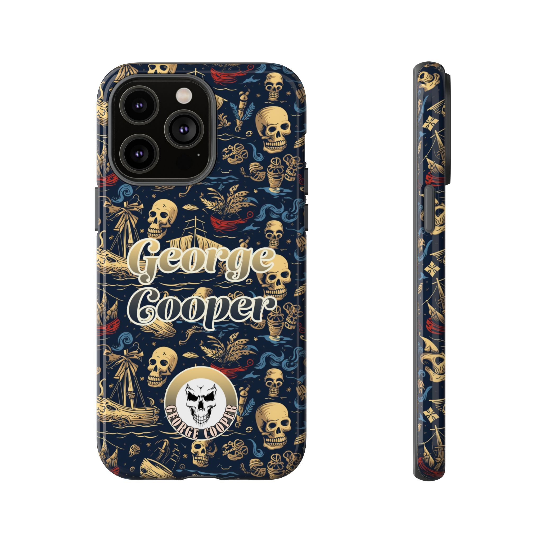 Pirate Collection 002 - Customizable Picture Pattern Tough Cases - iPhone - Samsung Galaxy - Google Pixel - Pirate-Themed Phone Case with Skull and Crossbones Design - Görsel 25