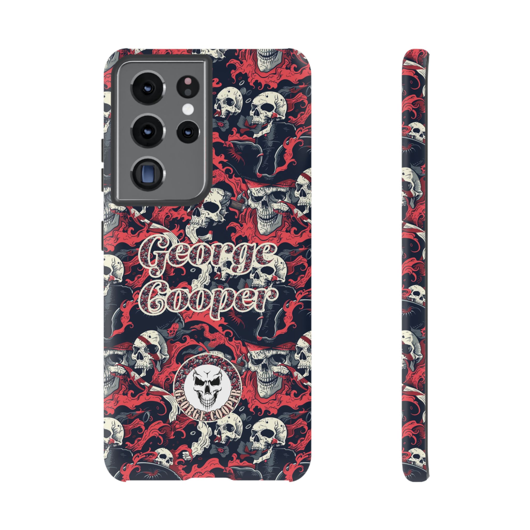 Pirate Collection 001 - Customizable Picture Pattern Tough Cases - iPhone - Samsung Galaxy - Google Pixel - Pirate-Themed Phone Case with Skull and Crossbones Design - Görsel 16