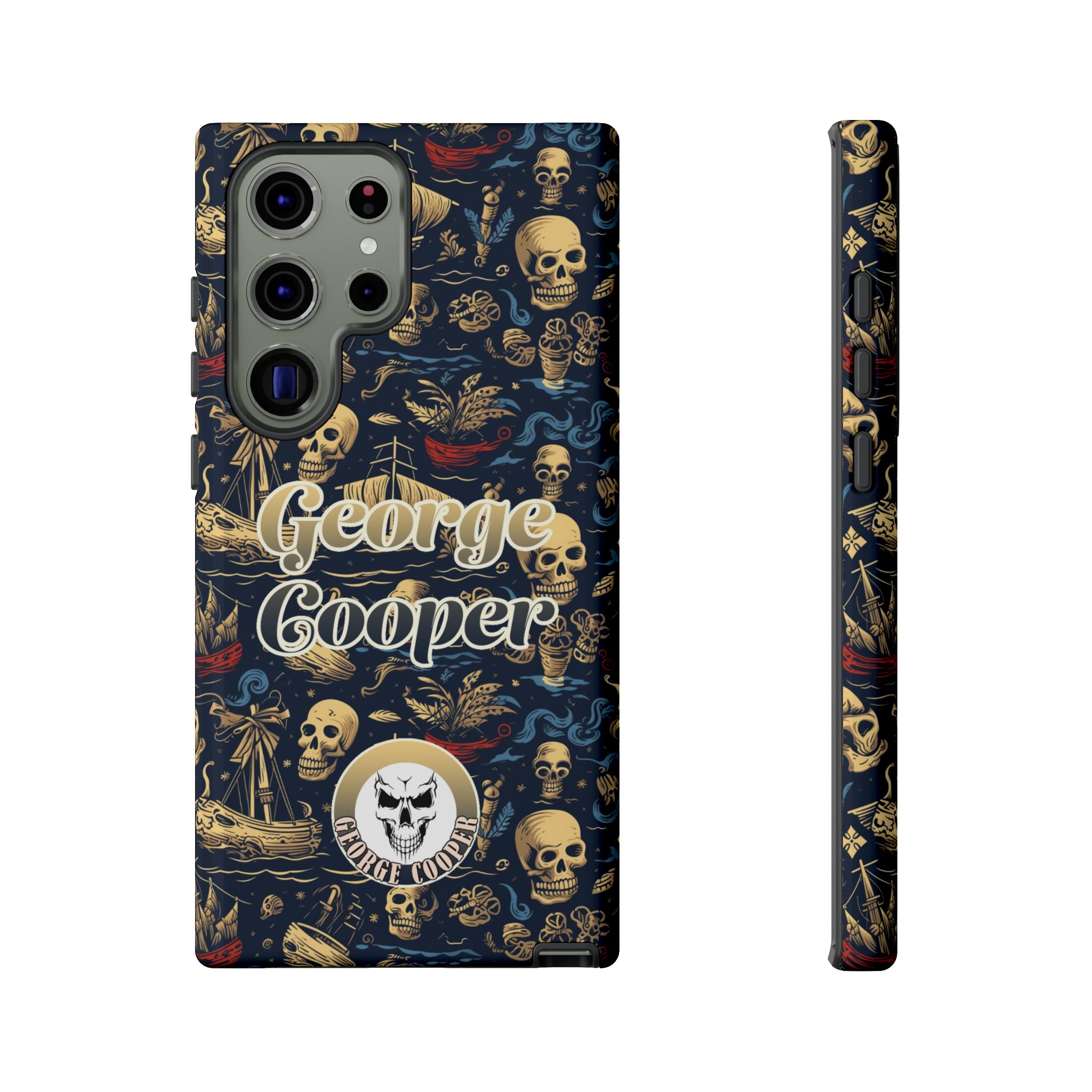 Pirate Collection 002 - Customizable Picture Pattern Tough Cases - iPhone - Samsung Galaxy - Google Pixel - Pirate-Themed Phone Case with Skull and Crossbones Design - Görsel 28