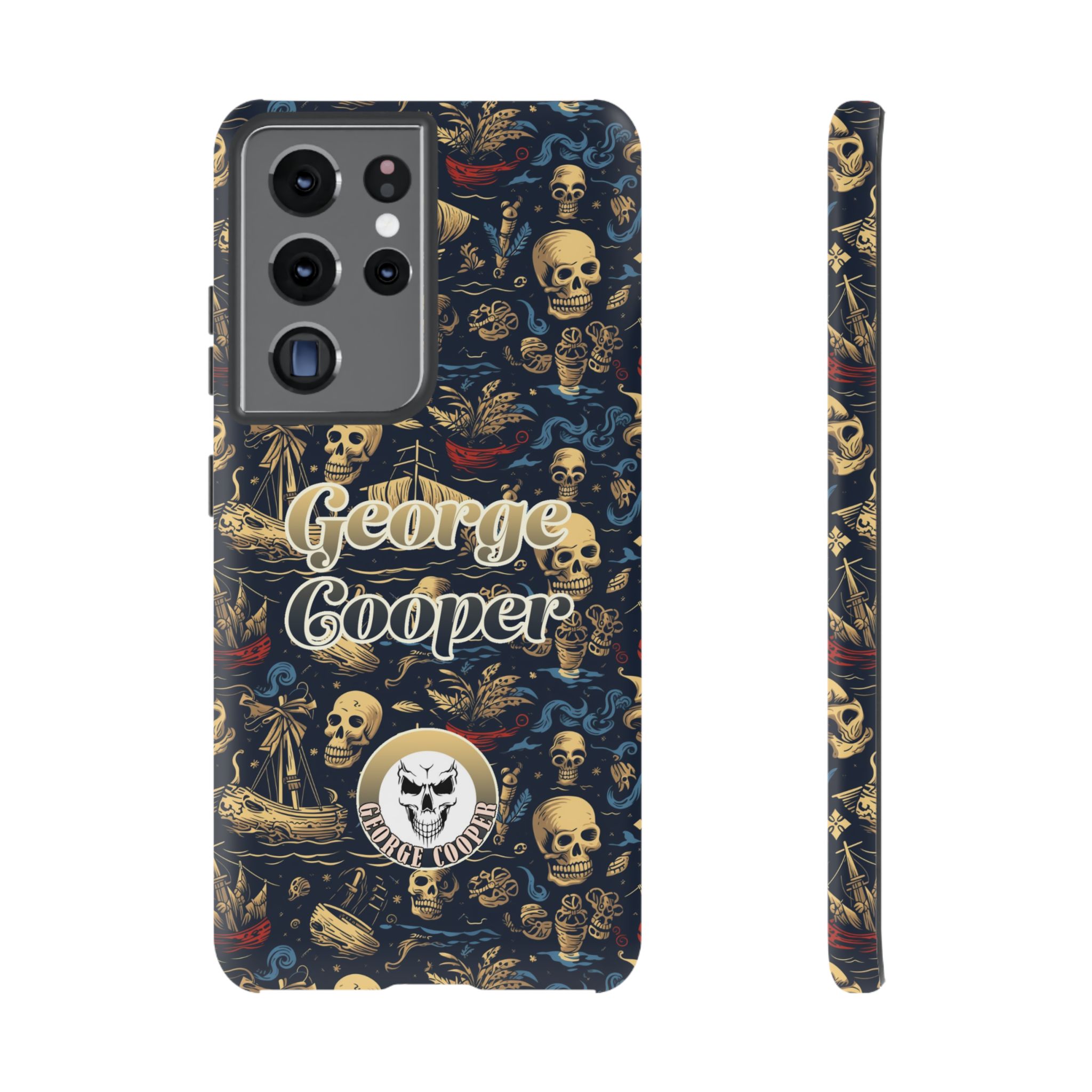 Pirate Collection 002 - Customizable Picture Pattern Tough Cases - iPhone - Samsung Galaxy - Google Pixel - Pirate-Themed Phone Case with Skull and Crossbones Design - Görsel 20