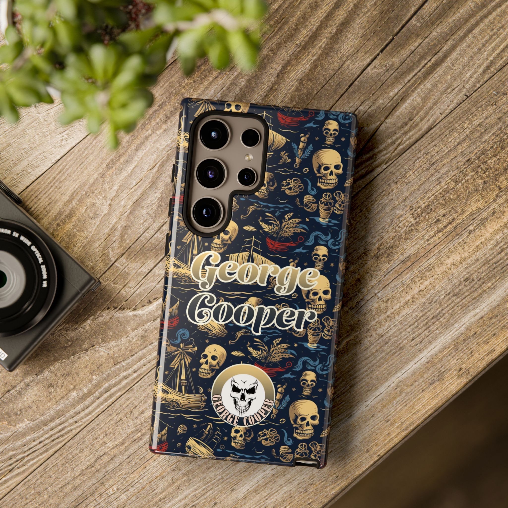 Pirate Collection 002 - Customizable Picture Pattern Tough Cases - iPhone - Samsung Galaxy - Google Pixel - Pirate-Themed Phone Case with Skull and Crossbones Design - Görsel 41